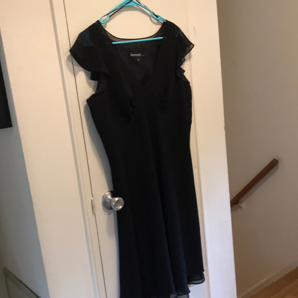 Dawn Joy Evening Black Cocktail Dress Size 12